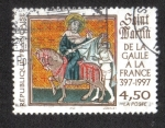 Stamps France -  Historia Francesa, San Martín de la Galia de Francia 397-1997