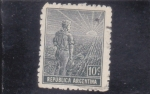 Stamps Argentina -  campesino