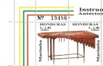 Sellos de America - Honduras -  Instrumentos musicales autóctonos mesoamericanos