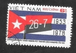 Sellos de Asia - Vietnam -  130 - 25 Anivº de la Revolución cubana, Bandera