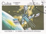 Sellos de America - Cuba -  AERONAUTICA- SATELITE JIMAGUA 