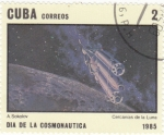 Sellos de America - Cuba -  AERONAUTICA- CERCANÍAS DE LA LUNA 