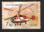 Sellos de Europa - Rusia -  Aviación, Helicóptero Ka-32 (tipo civil Ka-27 