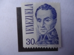 Stamps Venezuela -  Simón Bolívar (1783-1830) - por el Pintor Colombiano, José María espinosa (1796-1883)