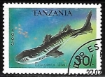 Sellos de Africa - Tanzania -  Caribbean Lanternshark