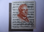 Sellos de Europa - Italia -  Humberto Giordano (1867-1948) -Compositor de Operas.