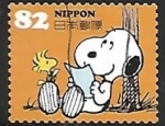 Sellos de Asia - Japn -  Snoopy reading letter