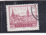 Stamps Poland -  panorámica de Kalisz