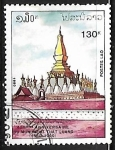 Stamps Laos -  That Luang temple