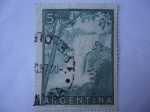 Stamps Argentina -  Cataratas del Iguazú - Una de las Sietes Maravillas del Mundo.