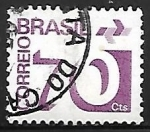 Sellos de America - Brasil -  Numeros