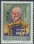 Sellos de America - Bolivia -  Homenaje al Gral. F. Burdett O'Connor Jefe de Estado Mayor en la batalla de Ayacucho