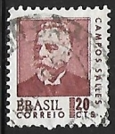 Sellos de America - Brasil -  Campos Salles (1841-1913)