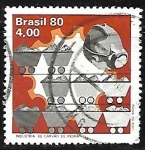 Stamps Brazil -  Industria de carbón de piedra 