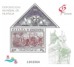 Stamps Spain -  Edf SH3195A-B - Exposición Mundial de Filatelia