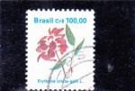 Stamps Brazil -  FLORES- ERYTHINA CRISTA-GALLI