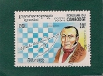 Stamps Cambodia -  Ajedrez