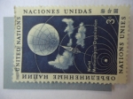 Stamps ONU -  xSatelite Meteorologico - Organización Meteorológico Mundial