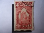 Stamps Yemen -  Palacio en la Ciudad vieja de Cana´a - Capital de Yemen.