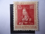 Sellos de America - Venezuela -  Isabel la Catolica - Reina de Castilla - V Centenario de su Nacimiento (1451-1951) EE.UU de Venezuel