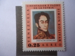 Stamps Venezuela -  Simon Bolivar - Pintura de José Gil Castro 1825- Serie Pinturas-Retratos de Simón Bolívar.