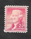 Stamps United States -  1033 - Thomas Jefferson