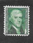 Sellos de America - Estados Unidos -  1278 - Thomas Jefferson