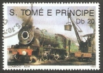 Stamps So Tom and Prncipe -  Tren