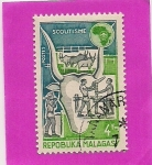 Stamps Madagascar -  Scoutismo