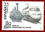 Sellos de Europa - Espaa -  Edifil 3591 Locomotra de Mataró y Euromed 35 NUEVO