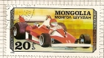 Stamps Mongolia -  Automoviles competicion. Ferrari.