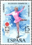 Stamps Spain -  2075 - XI Juegos Olímpicos de Invierno de Sapporo - Patinaje artístico