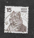 Sellos de Asia - India -  622 - Tigre