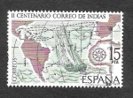 Stamps Spain -  Edf 2437 - II Centenario del Correo de Indias