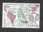 Sellos de Europa - Espa�a -  Edf 2437 - II Centenario del Correo de Indias