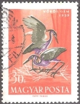 Stamps Hungary -  Garza Púrpura (Ardea purpurea).