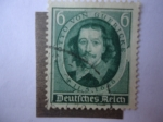 Stamps Germany -  Otto Von Guericke (1602-1686) Físico-250 Aniversario de su Muerte-Alcalde de Magdeburgo.