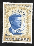 Sellos de Asia - Emiratos rabes Unidos -  Ras al Khaima - 11 - John F. Kennedy