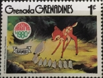 Sellos del Mundo : America : Grenada : Bambi y las codornices