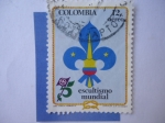 Stamps Colombia -  Emblema de Escultismo Colombia-Movimiento Scout Mundial- 75 Aniversari, 1983