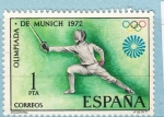 Stamps Spain -  Olimpiada Munich (977)