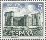 Stamps Spain -  2096 - Catillos de España - San Servando (Toledo)