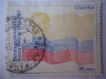 Sellos de America - Colombia -  Bicentenario Natalicio Simón Bolívar, 1783-1983- Bandera de la República.