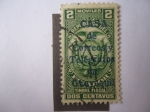 Stamps Ecuador -  Timbre Fiscal - Estampilla Habilitada. Casa de Correo y Telégrafos de Ecuador,