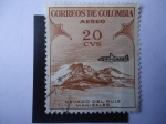 Sellos de America - Colombia -  Nevado del Ruiz - Manizales - Serie Unificado.