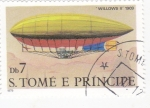 Stamps So Tom and Prncipe -  DIRIGIBLE -WILLOWS II 1909