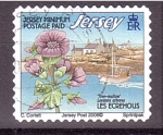 Sellos del Mundo : Europe : Jersey : serie- Plantas de la zona