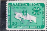 Sellos del Mundo : America : Costa_Rica : XXV ANIVERSARIO CLUBES