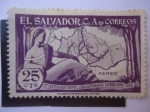 Sellos del Mundo : America : El_Salvador : 1er Centenario Depto. Chalatenango (1855-1955)