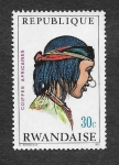 Sellos de Africa - Rwanda -  399 - Tocados Africanos